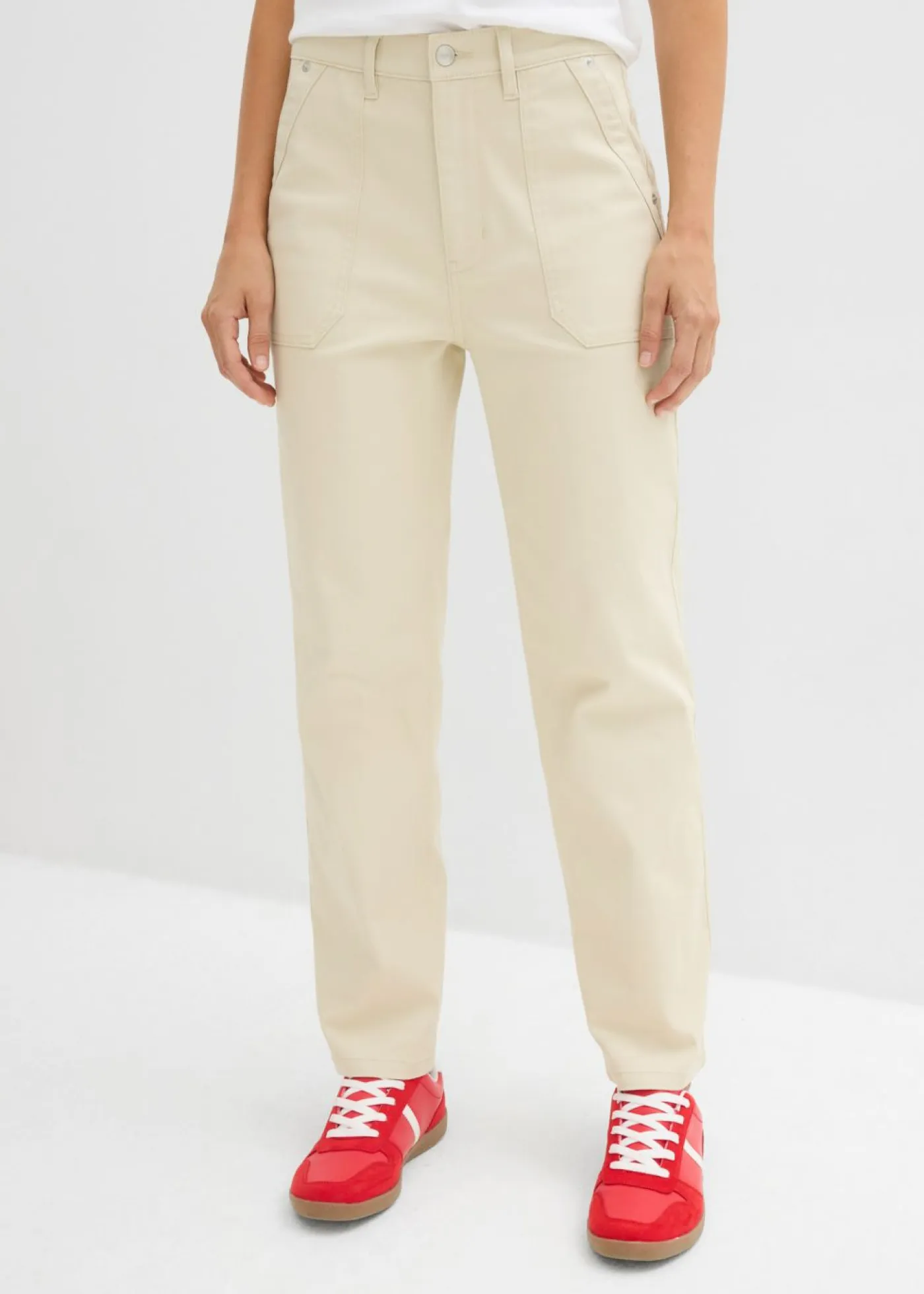 Hot Pantalón de sarga acortado Mujer Tallas Pequeñas|Pantalones