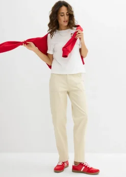 Hot Pantalón de sarga acortado Mujer Tallas Pequeñas|Pantalones