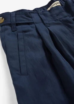 Hot Pantalón de sarga con ajuste en la cintura Mujer Pantalones|Novedades