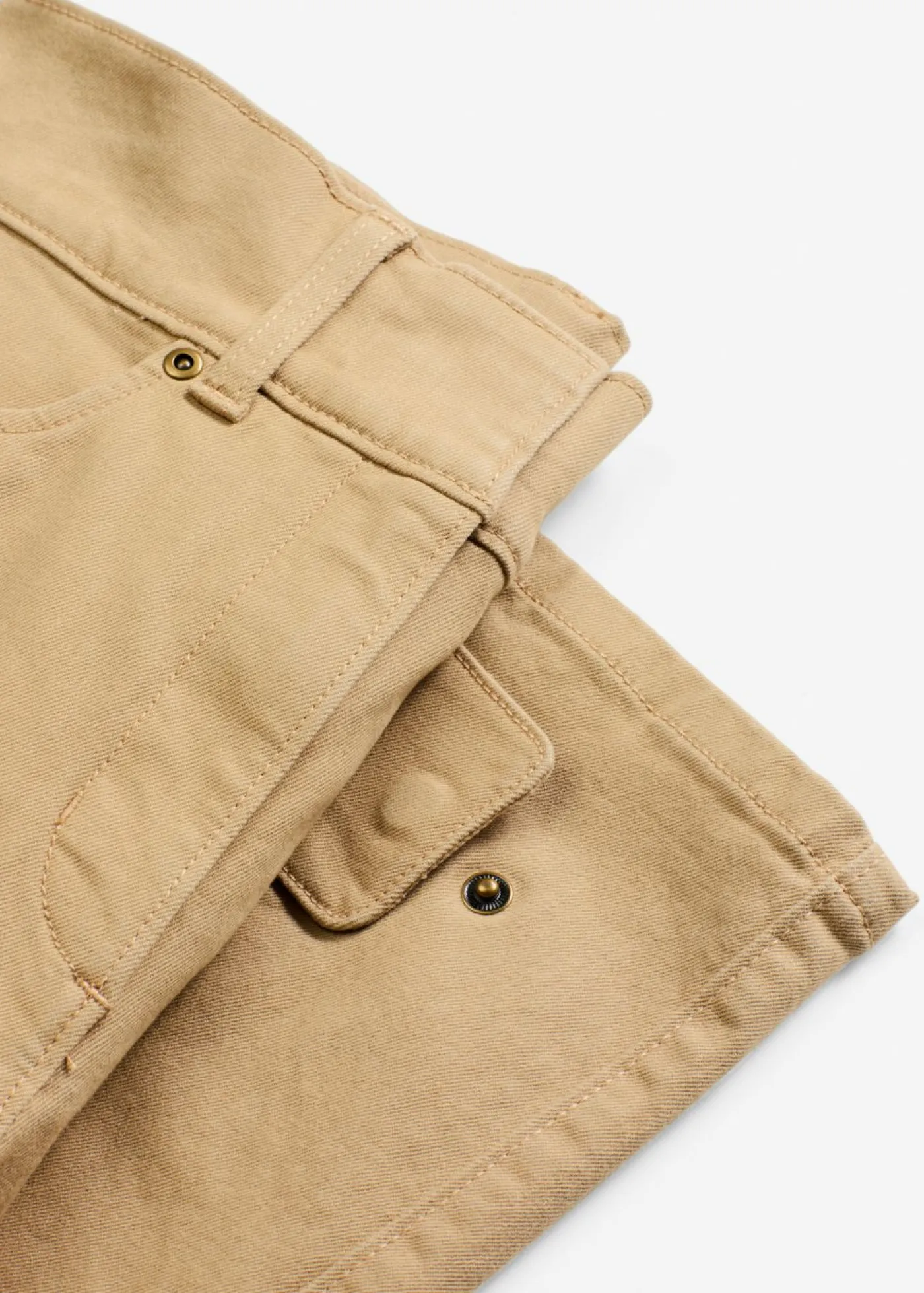 Sale Pantalón de sarga con cintura alta Mujer Pantalones