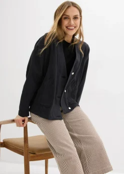 Clearance Pantalón de sarga con cintura cómoda Mujer Pantalones