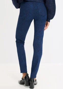 Discount Pantalón de sarga con estampado elegante Mujer Pantalones