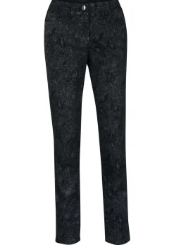 Discount Pantalón de sarga con estampado elegante Mujer Pantalones