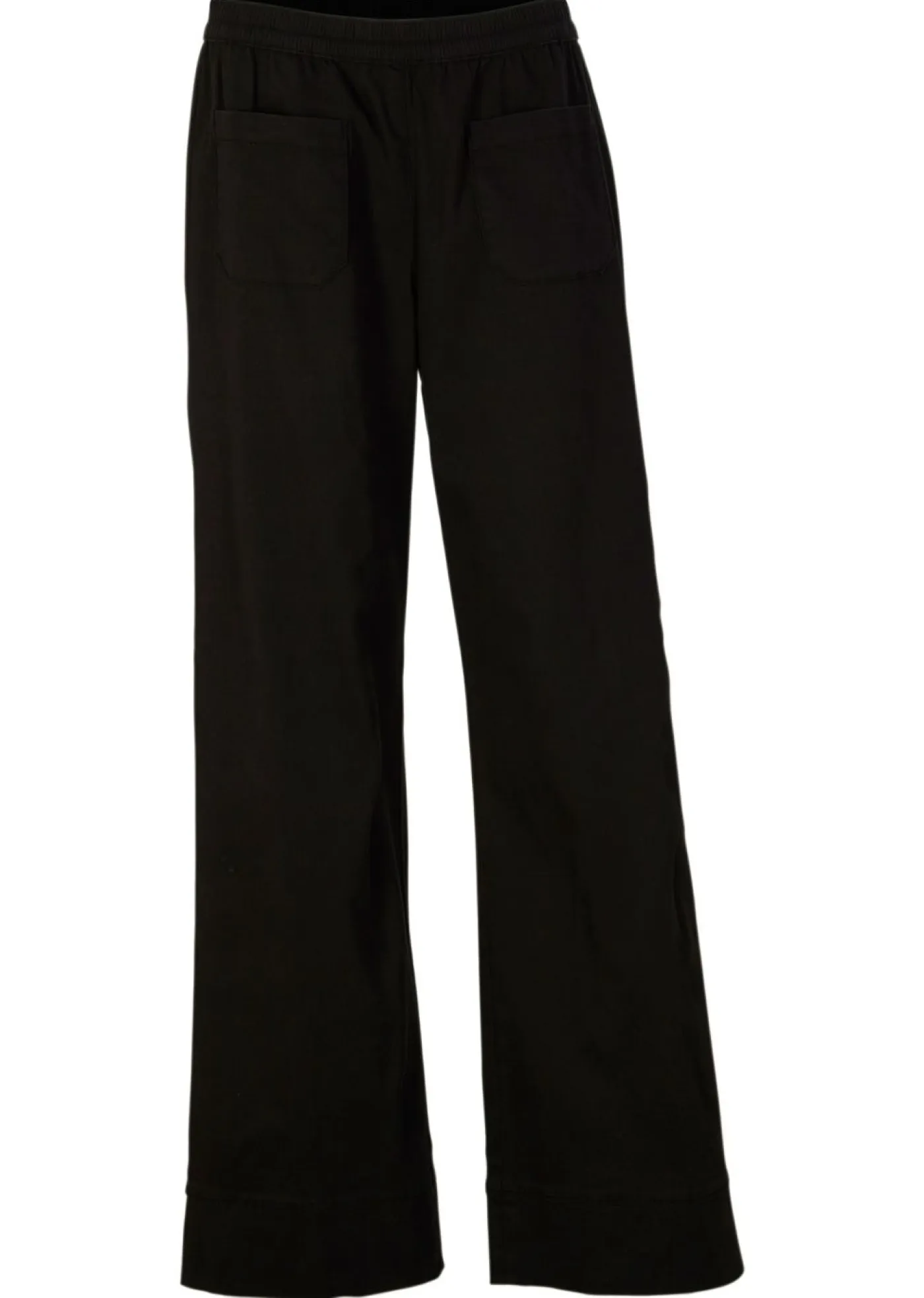 Clearance Pantalón de sarga con pernera acampanada y cintura cómoda Mujer Pantalones