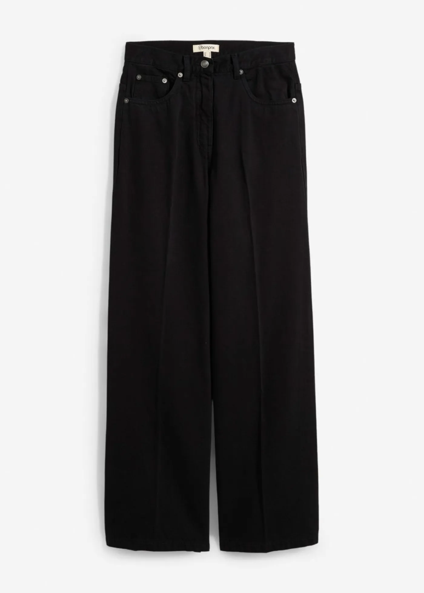 Clearance Pantalón de sarga de algodón puro con pinzas Mujer Esenciales|Pantalones