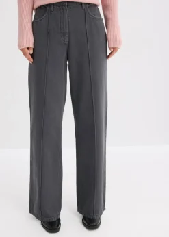 Sale Pantalón de sarga de algodón puro Mujer Pantalones