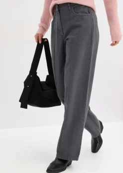 Sale Pantalón de sarga de algodón puro Mujer Pantalones