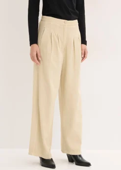 Sale Pantalón de sarga de algodón puro Mujer Esenciales|Pantalones