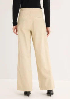 Sale Pantalón de sarga de algodón puro Mujer Esenciales|Pantalones