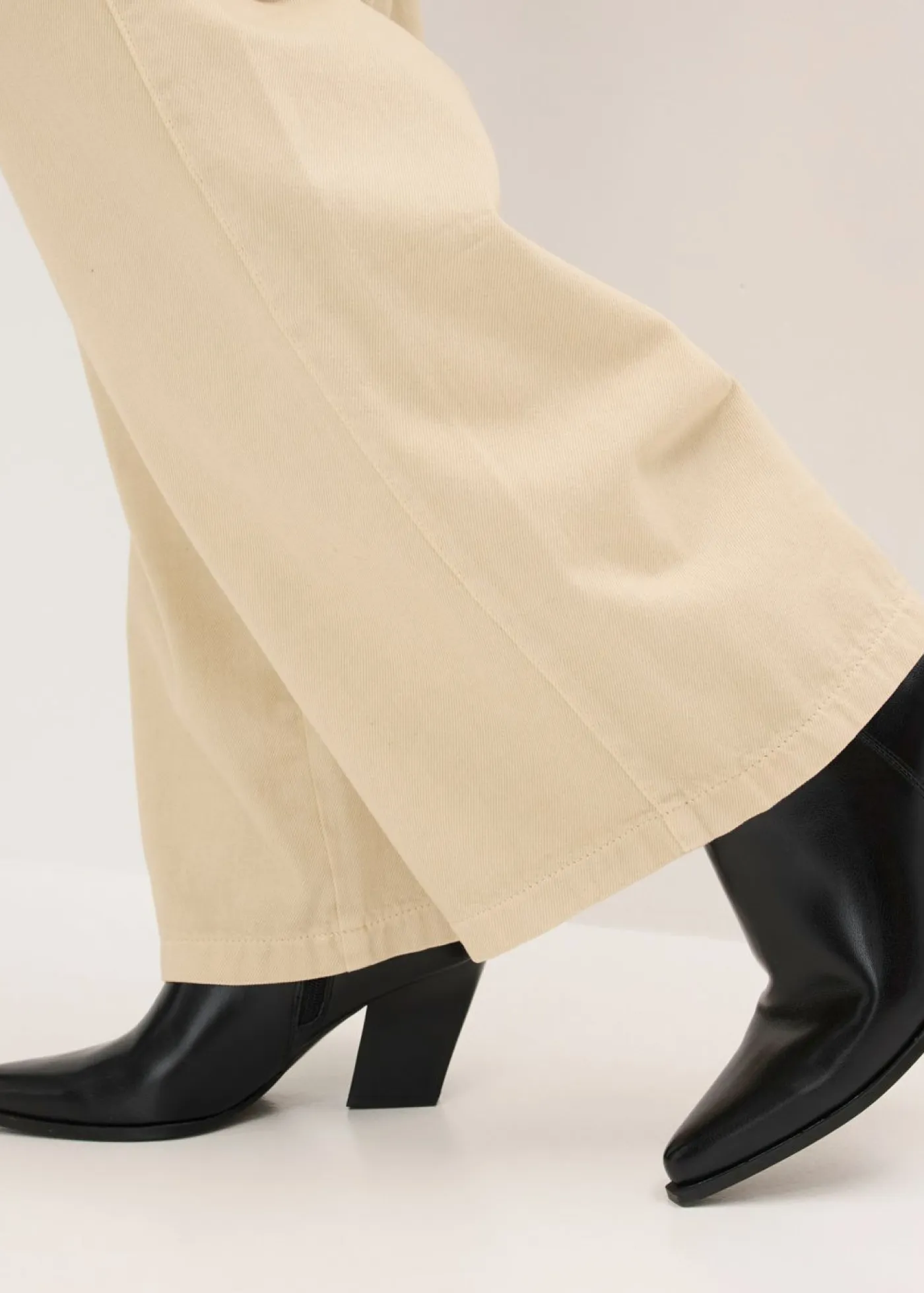 Sale Pantalón de sarga de algodón puro Mujer Esenciales|Pantalones
