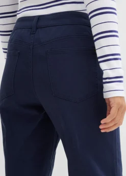 Pantalón de sarga de mezcla de algodón y elastano Mujer Pantalones