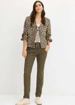 Discount Pantalón de sarga elástica Mujer Pantalones|Novedades