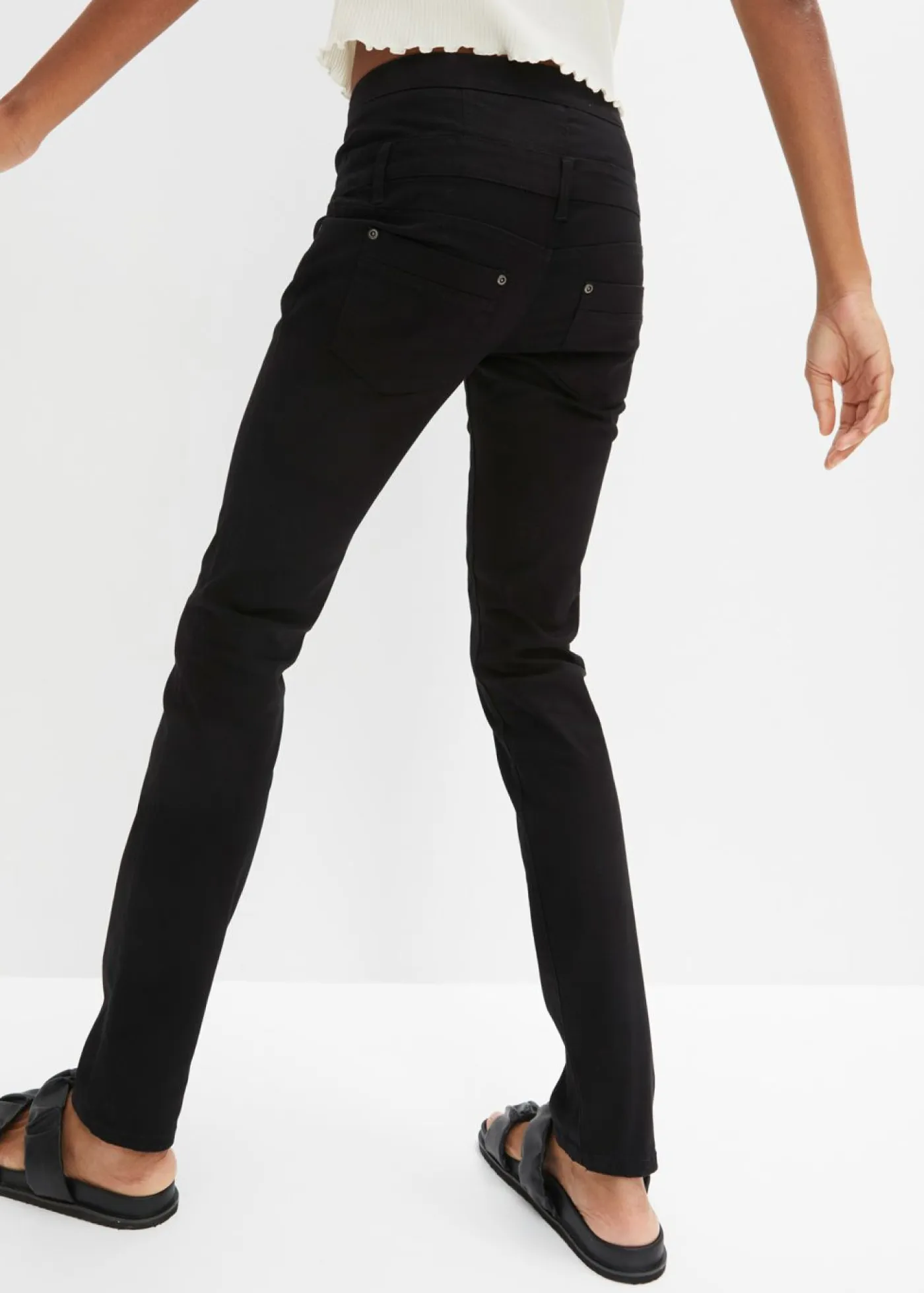 Best Pantalón de sarga elástica Mujer Pantalones|Novedades