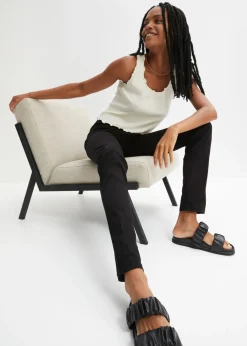 Best Pantalón de sarga elástica Mujer Pantalones|Novedades