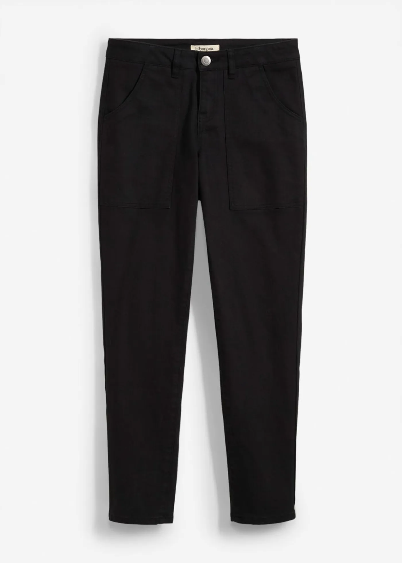 Outlet Pantalón de sarga en mezcla de algodón elástico Mujer Pantalones