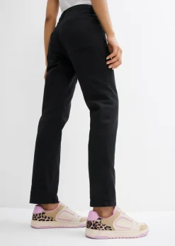 Outlet Pantalón de sarga en mezcla de algodón elástico Mujer Pantalones