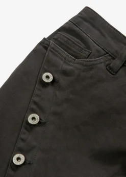 Online Pantalón de sarga en mezcla de algodón elástico Mujer Pantalones