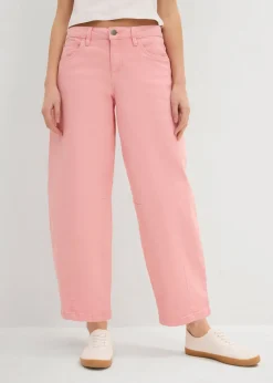 Clearance Pantalón de sarga en mezcla de algodón elástico Mujer Pantalones|Novedades