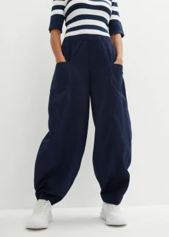 Online Pantalón de sarga ligero, ajuste bombacho Mujer Pantalones