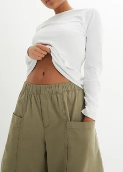 Best Pantalón de sarga ligero, ajuste bombacho Mujer Pantalones