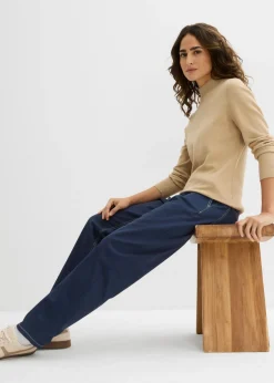 Discount Pantalón de sarga tipo barrel Mujer Pantalones