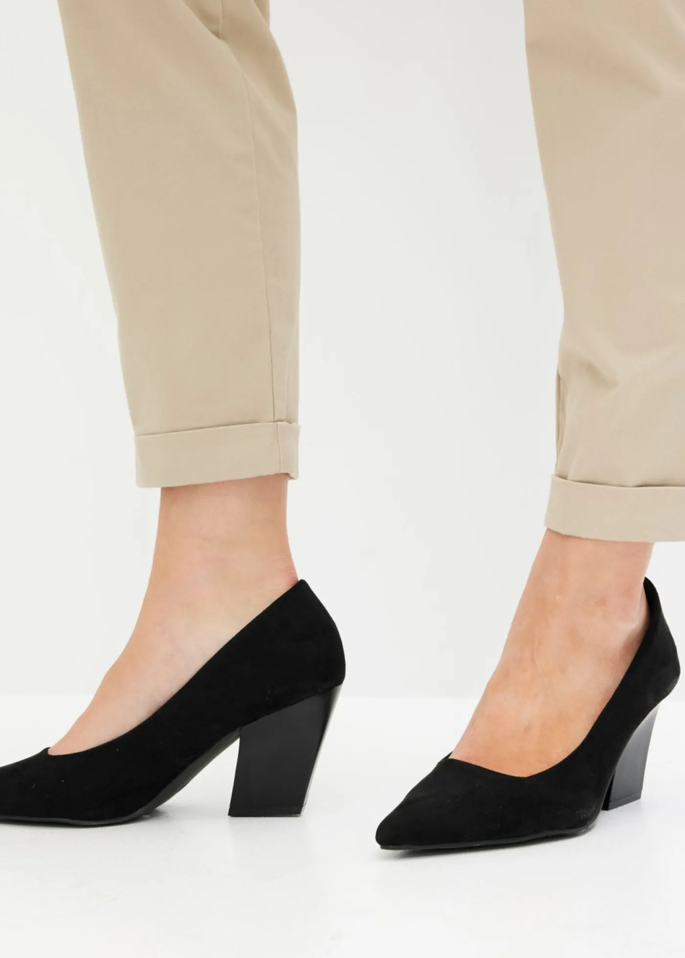 Hot Pantalón de sarga tipo paperbag Mujer Pantalones