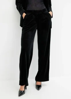 Discount Pantalón de terciopelo suave Mujer Pantalones
