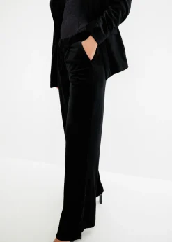 Discount Pantalón de terciopelo suave Mujer Pantalones