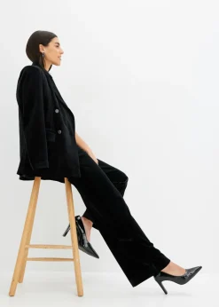 Discount Pantalón de terciopelo suave Mujer Pantalones