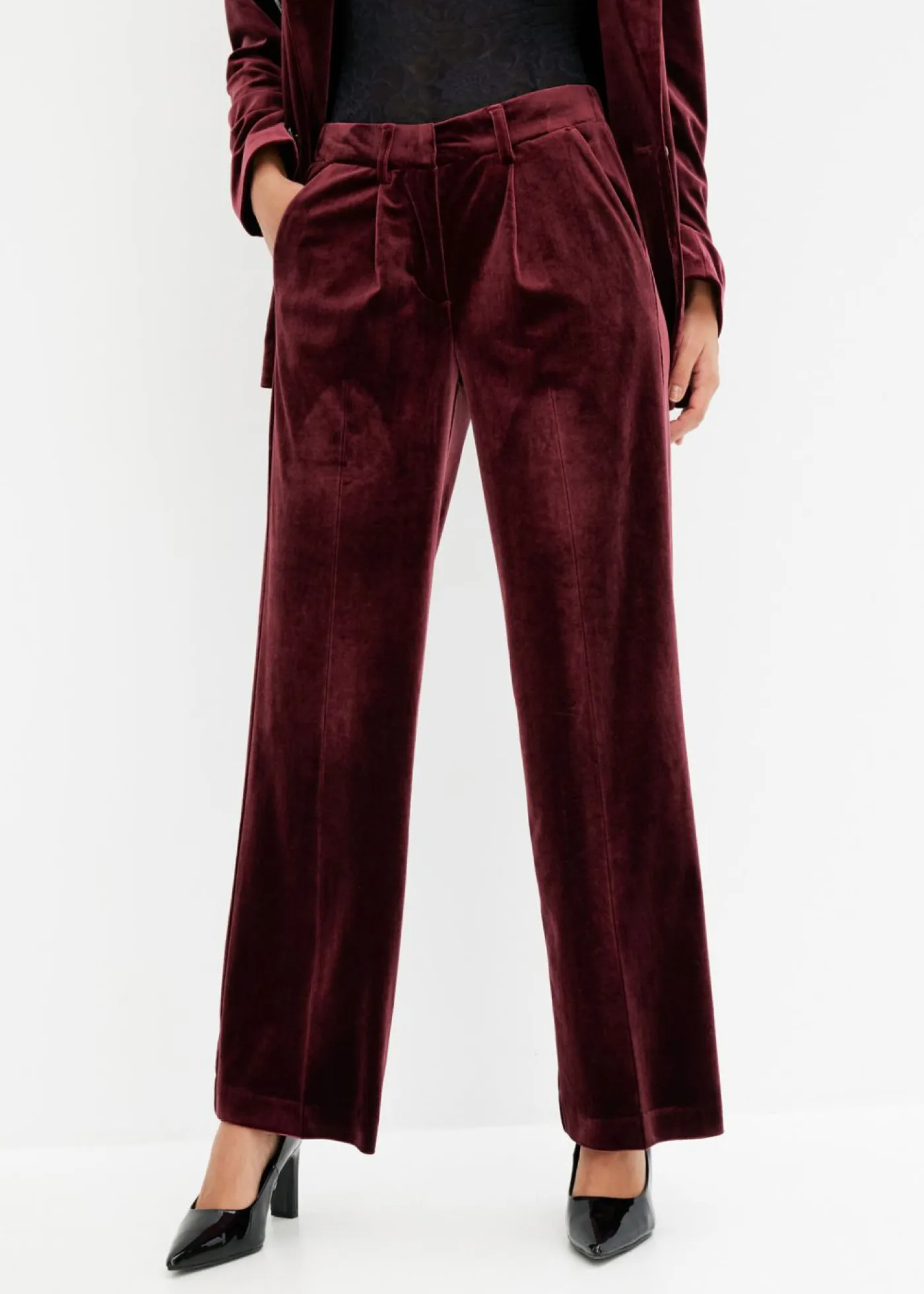 New Pantalón de terciopelo suave Mujer Pantalones
