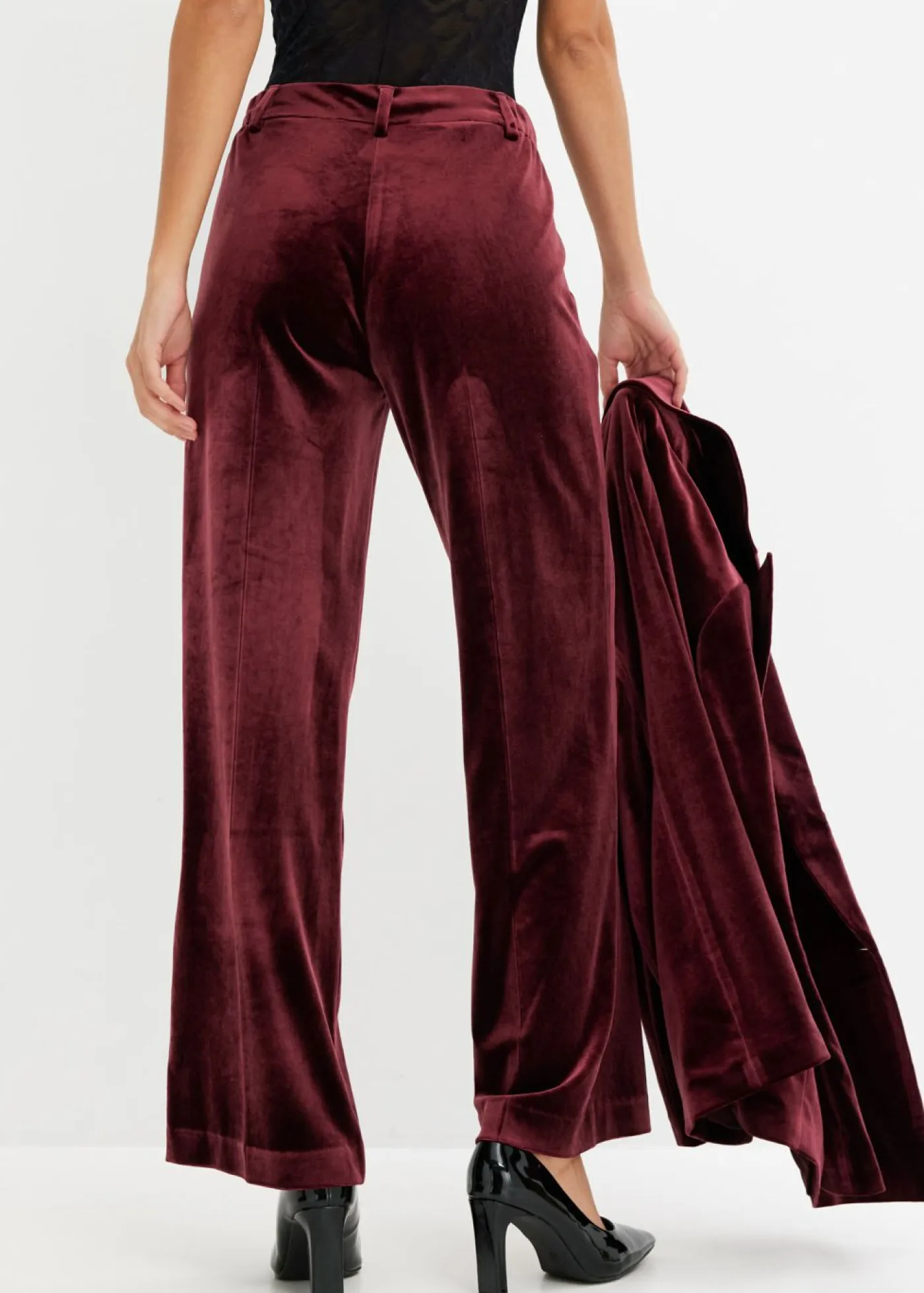 New Pantalón de terciopelo suave Mujer Pantalones