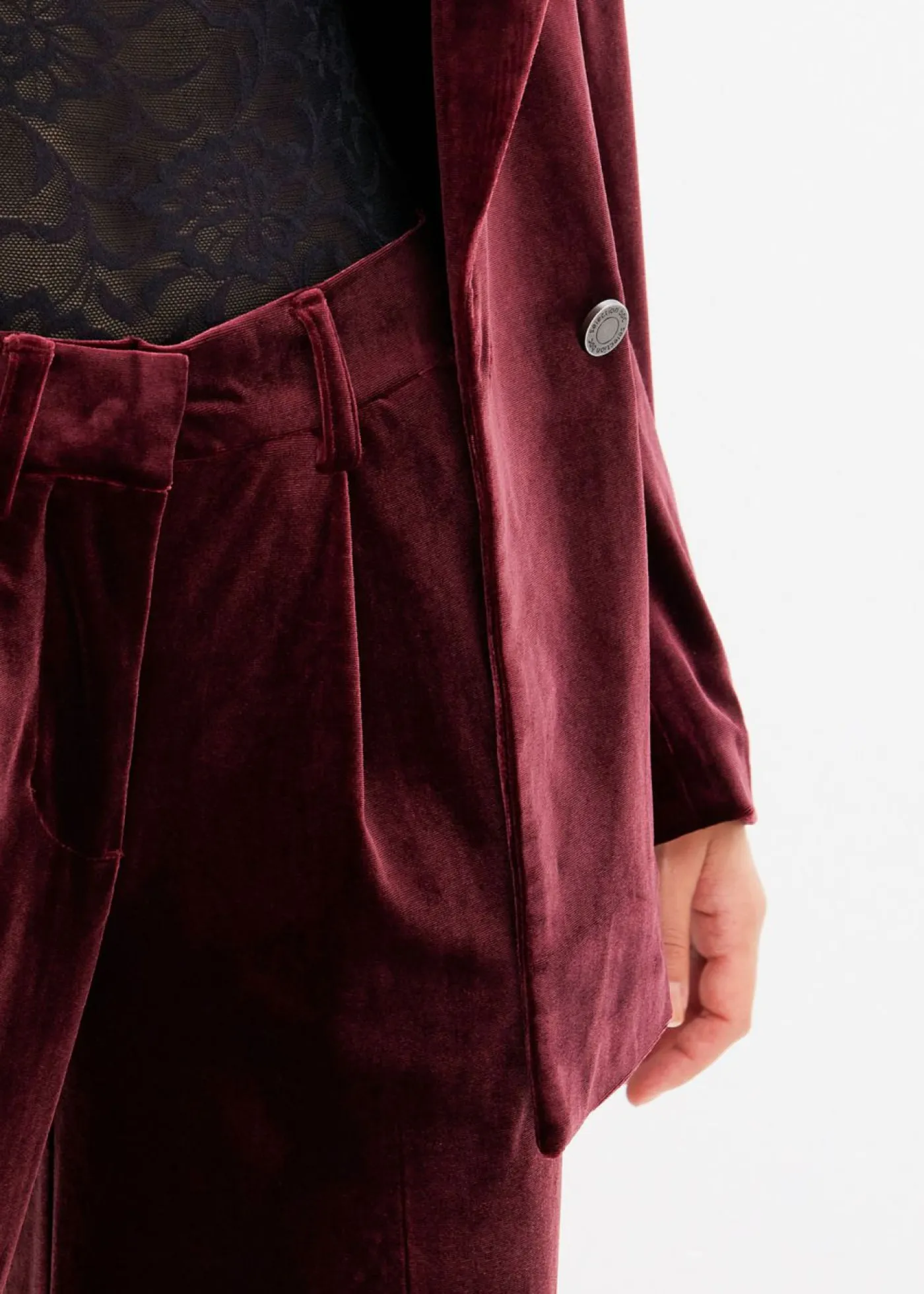 New Pantalón de terciopelo suave Mujer Pantalones