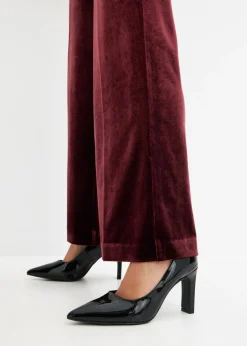 New Pantalón de terciopelo suave Mujer Pantalones