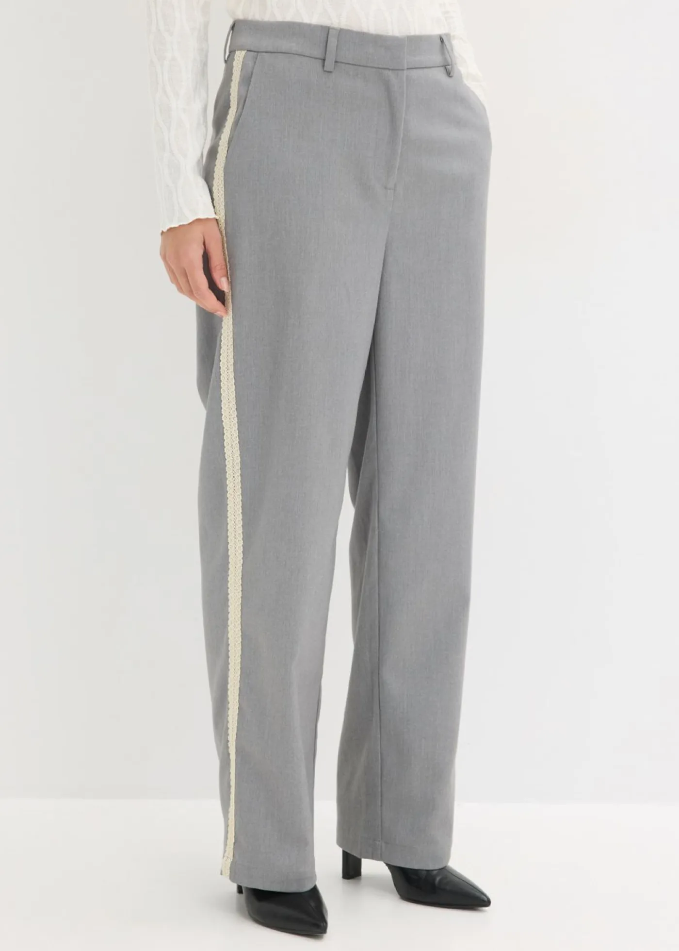 New Pantalón de traje con cinturilla cómoda Mujer Pantalones|Tallas Pequeñas