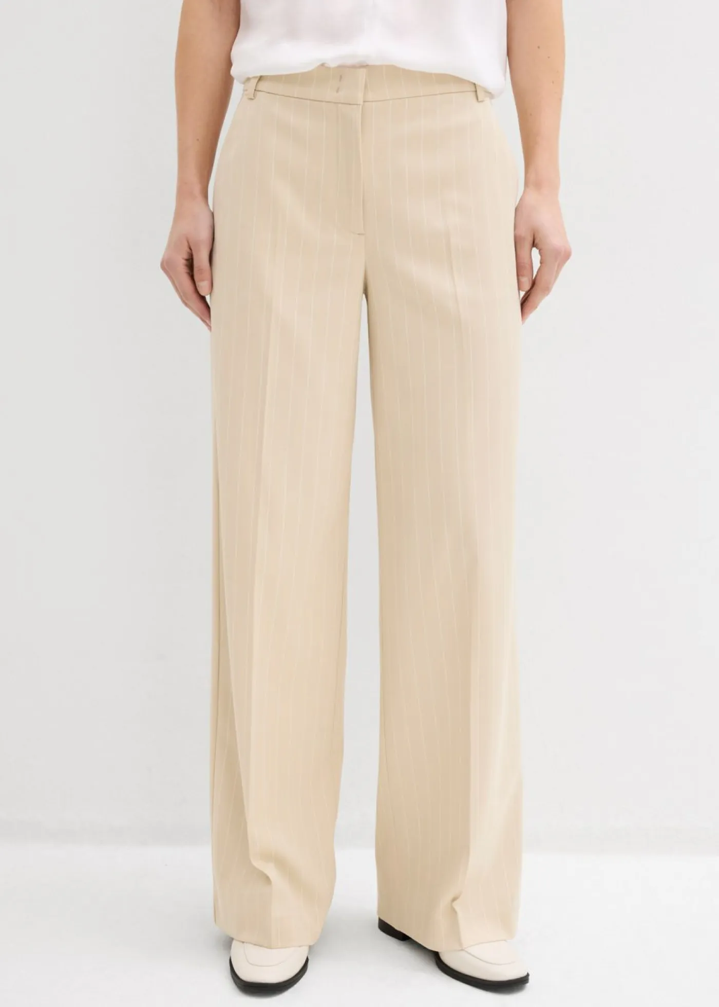 Hot Pantalón de traje con rayas Mujer Pantalones|Novedades