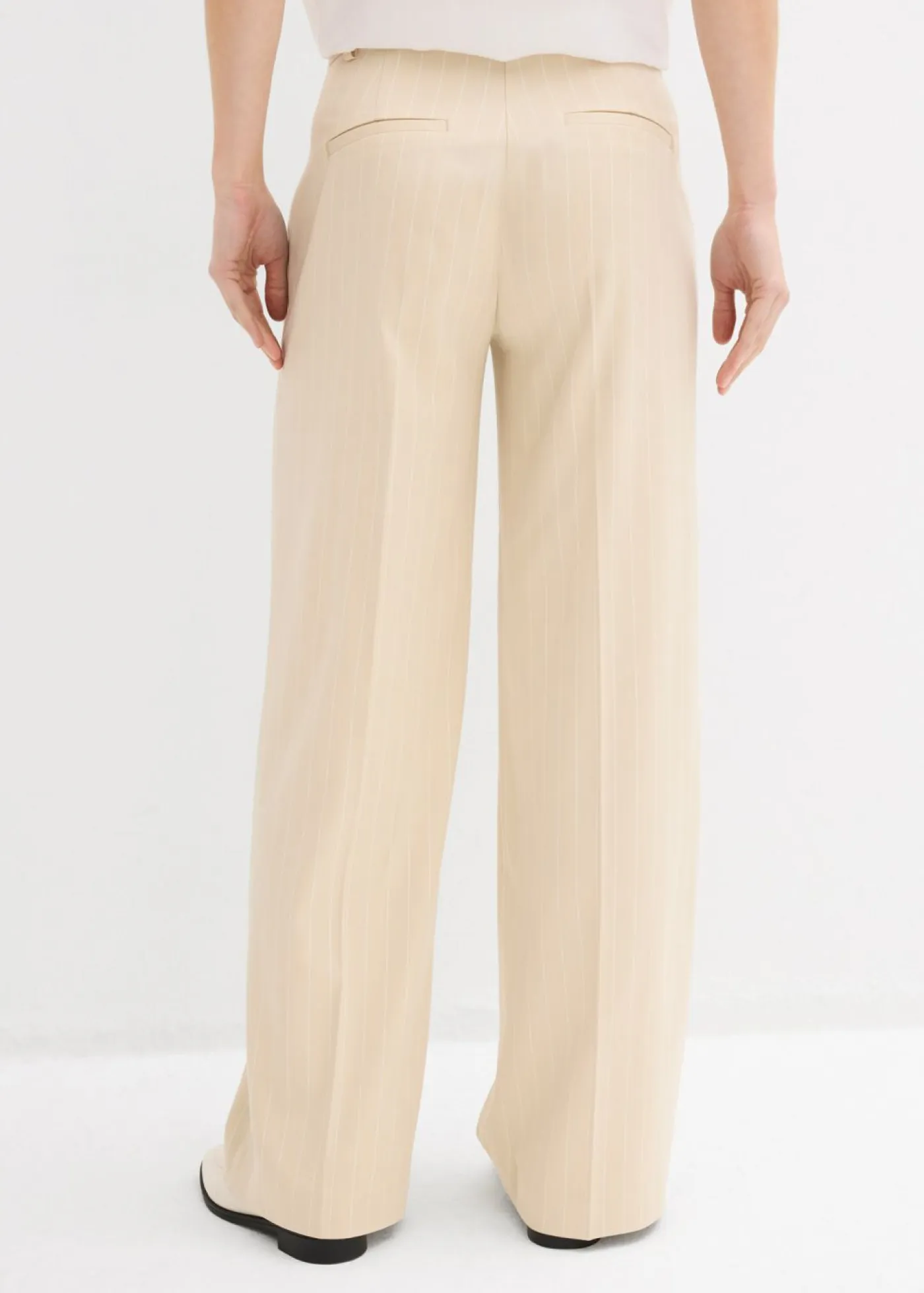 Hot Pantalón de traje con rayas Mujer Pantalones|Novedades