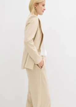 Hot Pantalón de traje con rayas Mujer Pantalones|Novedades