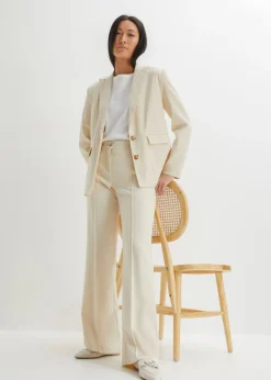 Outlet Pantalón de traje flared Mujer Pantalones|Novedades