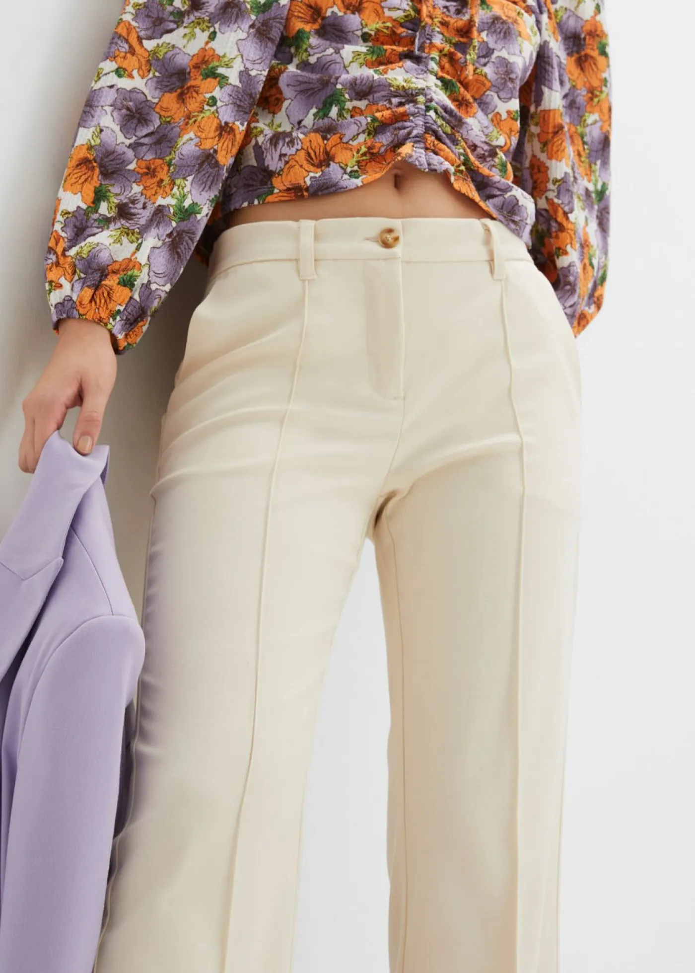 Outlet Pantalón de traje flared Mujer Pantalones|Novedades