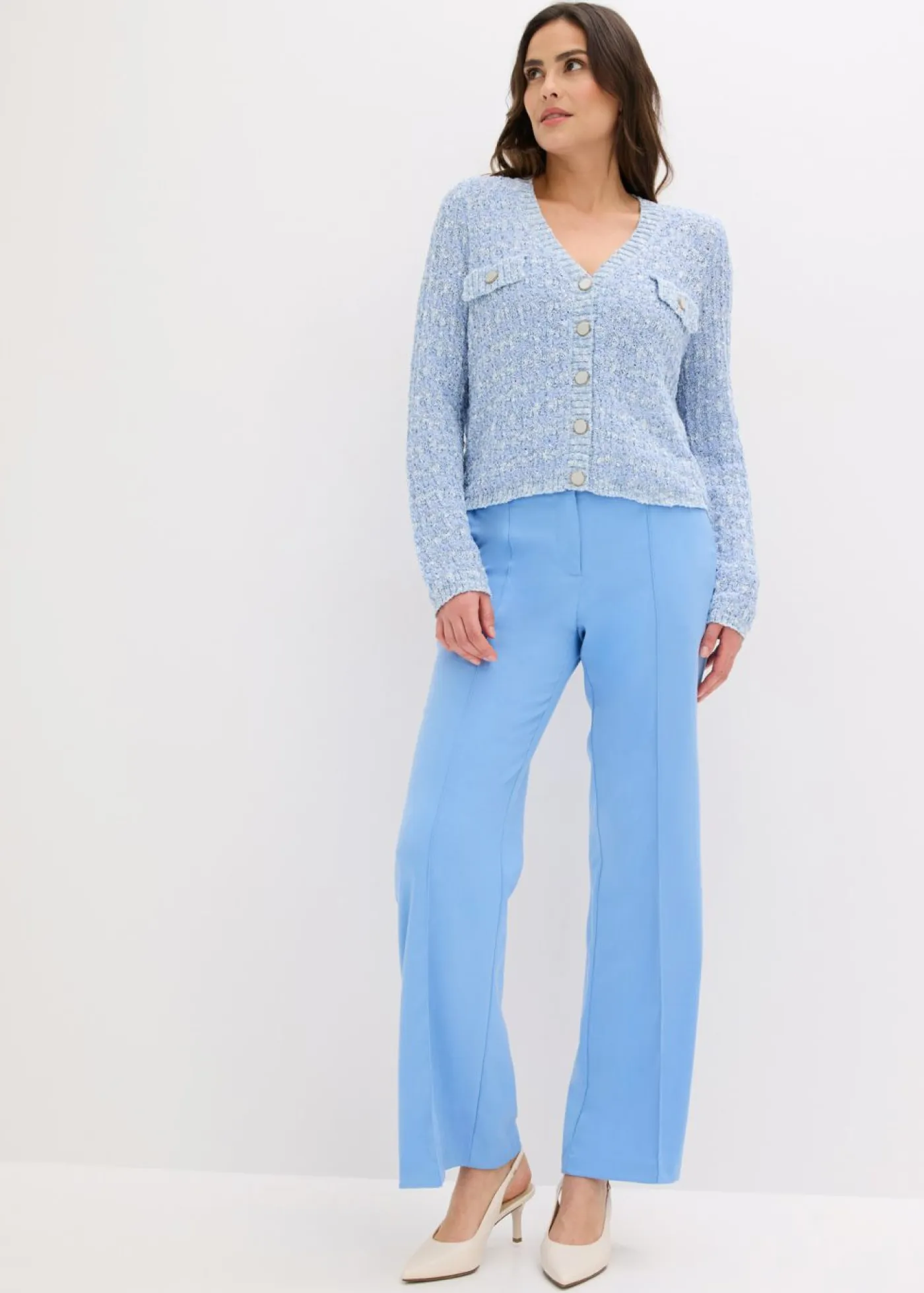 Clearance Pantalón de traje flared Mujer Pantalones|Novedades