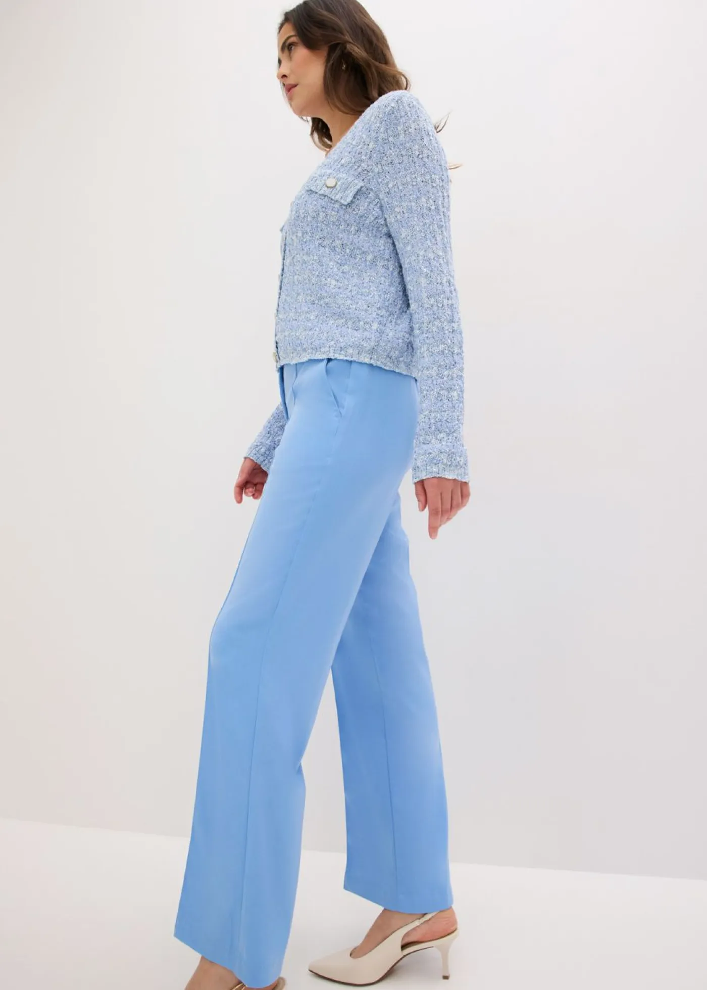 Clearance Pantalón de traje flared Mujer Pantalones|Novedades