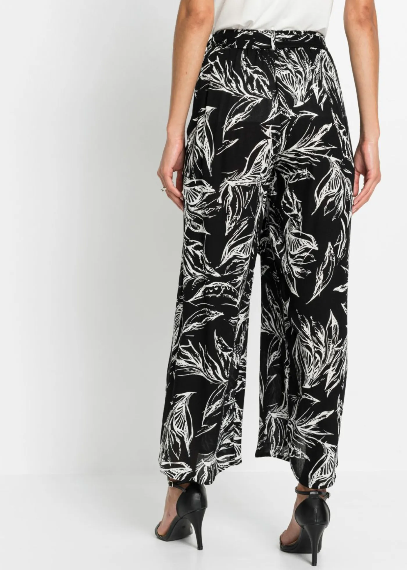 Online Pantalón de viscosa estructurada Mujer Pantalones