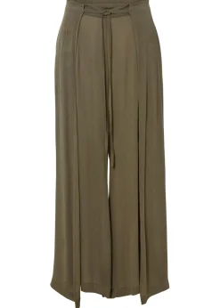 Outlet Pantalón de viscosa fluida Mujer Pantalones