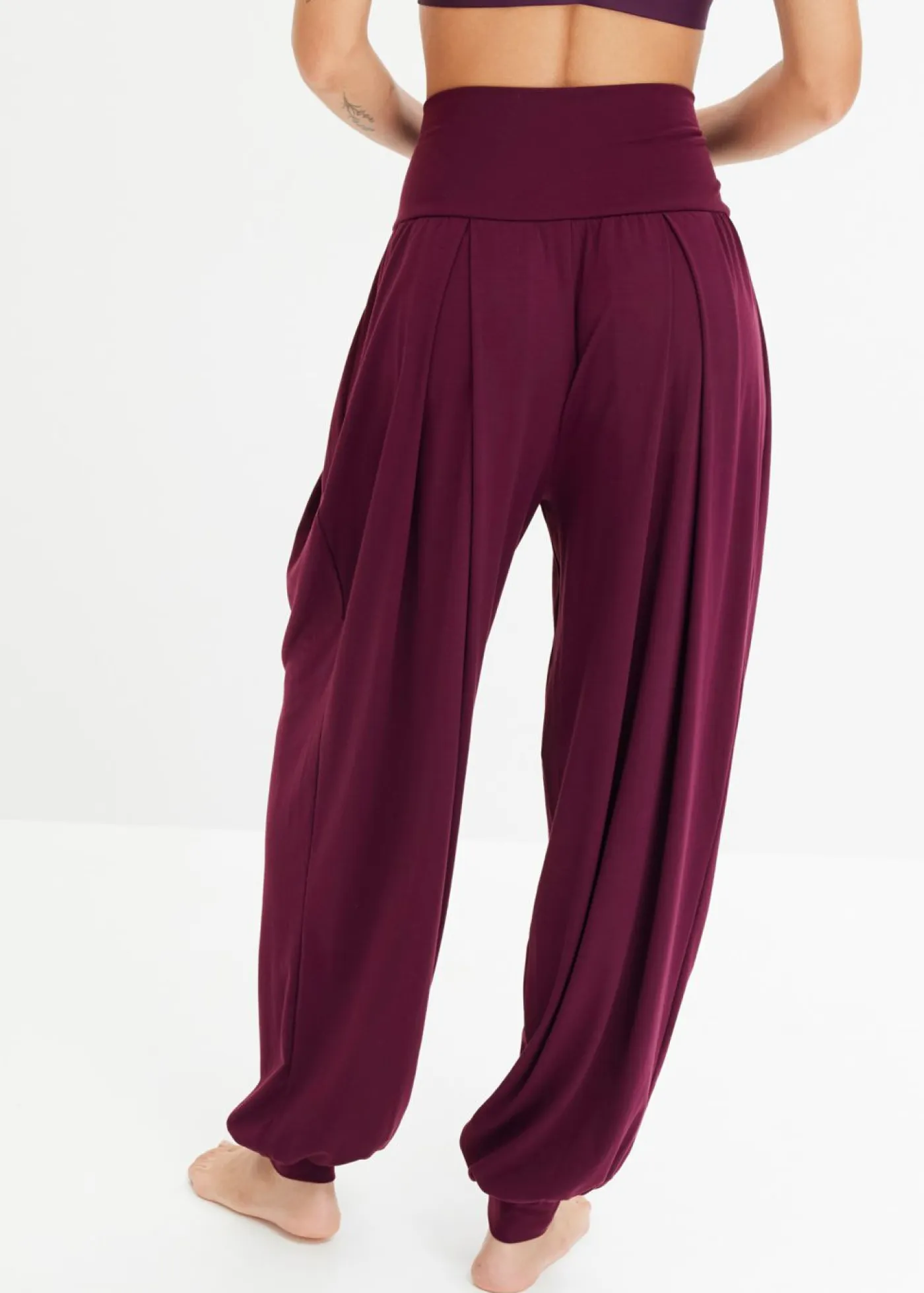 Best Pantalón deportivo ancho con cintura doblada Mujer Ropa Deportiva|Pantalones