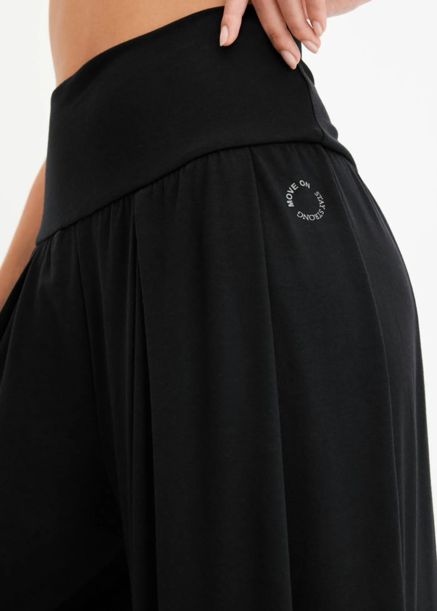 Clearance Pantalón deportivo ancho con cintura doblada Mujer Ropa Deportiva|Pantalones