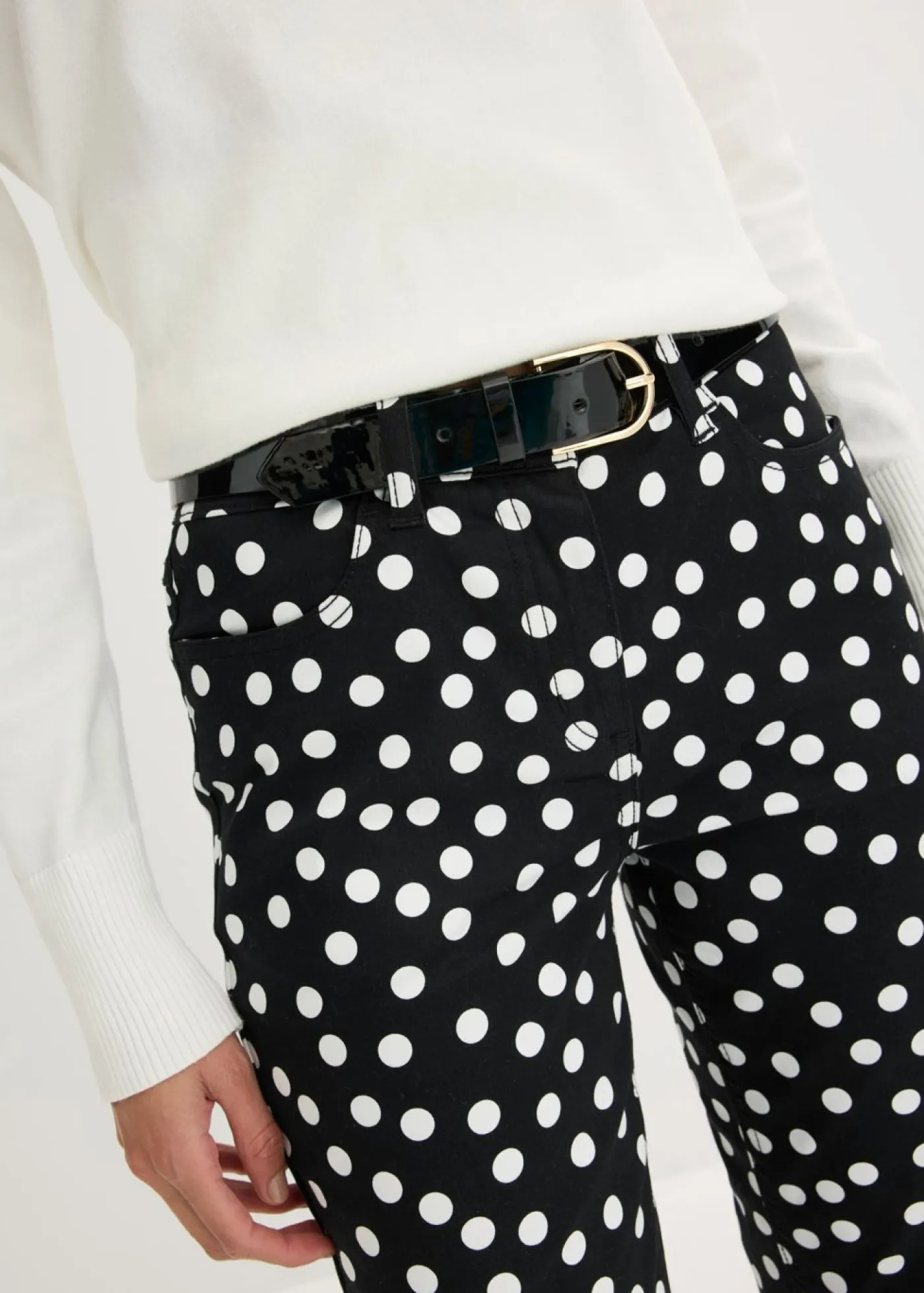 Sale Pantalón elástico 5 bolsillos Mujer Pantalones