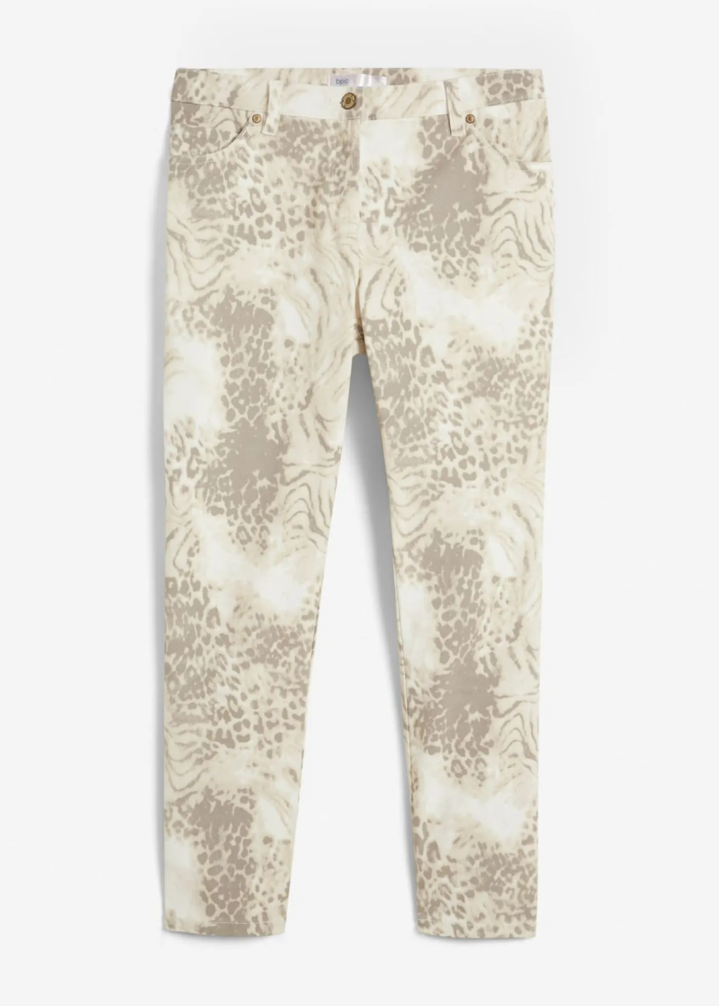 Discount Pantalón elástico capri con estampado Mujer Pantalones
