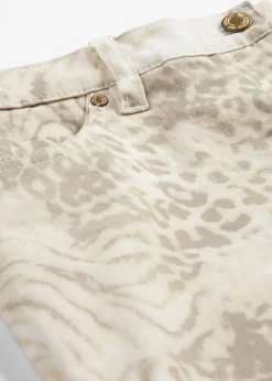 Discount Pantalón elástico capri con estampado Mujer Pantalones