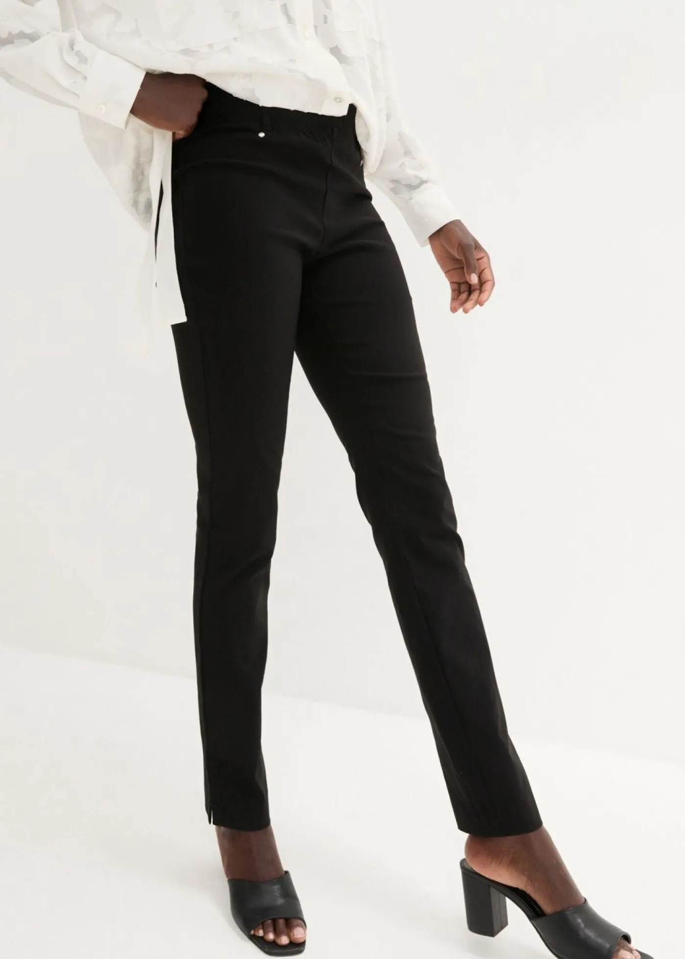 Best Pantalón elástico con cintura antideslizante Mujer Pantalones