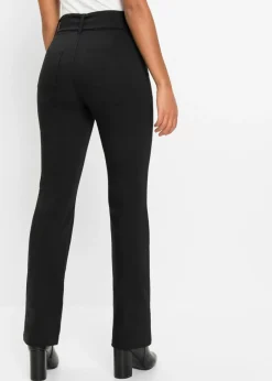 Outlet Pantalón elástico con cinturón Mujer Pantalones